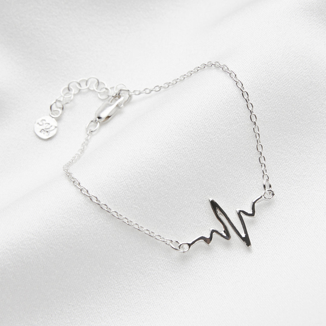 Heartbeat - Silverarmband