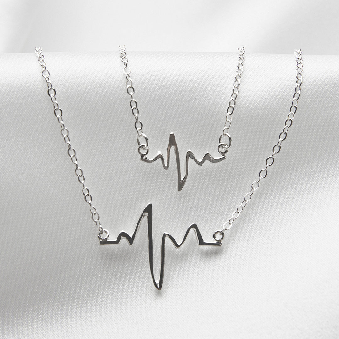 Heartbeat Silverhalsband Smycken By Sofia Wistam