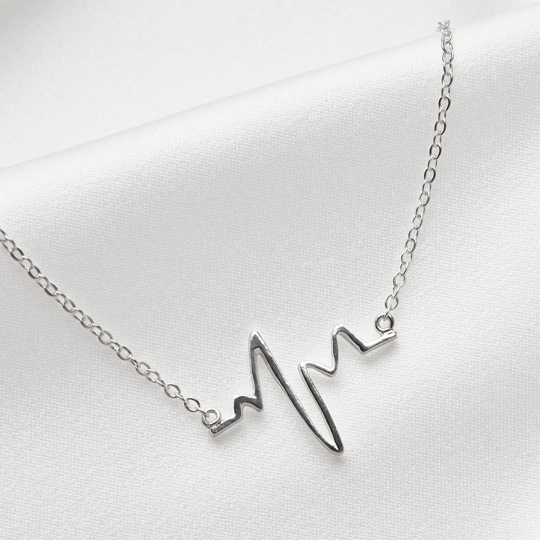 Heartbeat Silverhalsband Smycken By Sofia Wistam